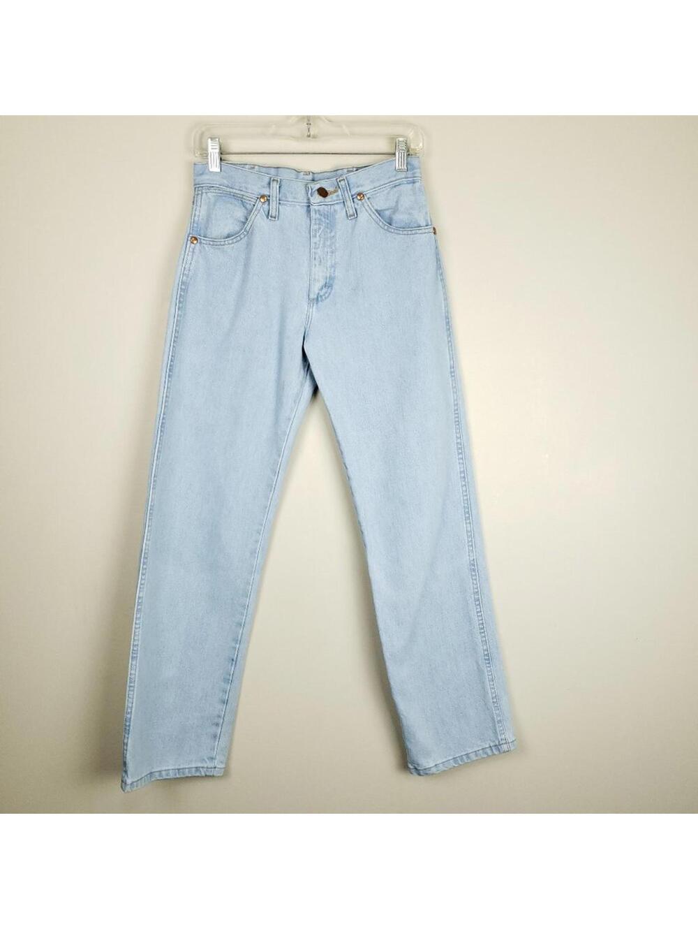 Vintage Wrangler Light Blue Straight Jeans 28 x 30
